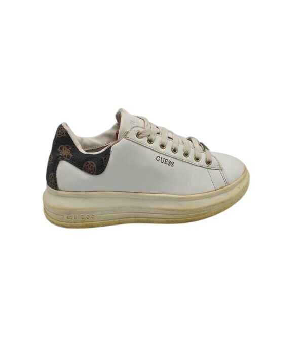 Adidasi dama Guess 39, imitatie de piele, alb - imagine 1