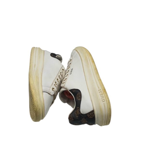 Adidasi dama Guess 39, imitatie de piele, alb - imagine 4