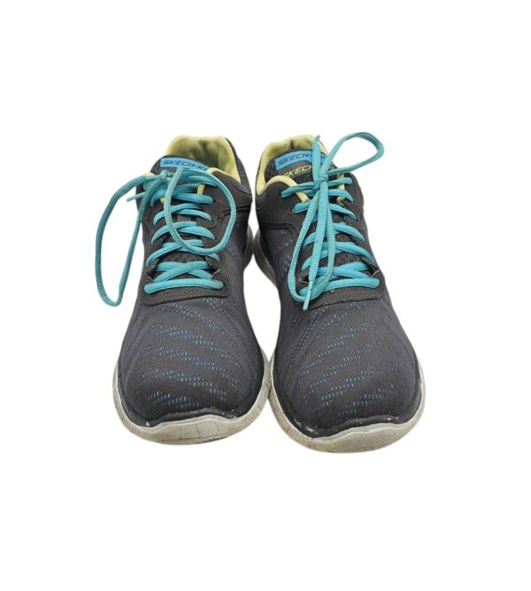 Adidasi barbati  Skechers 41, material textil, gri - imagine 3
