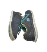Adidasi barbati  Skechers 41, material textil, gri - imagine 4
