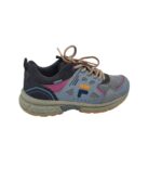 Adidasi dama Fila 39, imitatie de piele, material textil, gri albastru