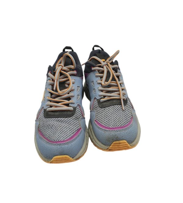 Adidasi dama Fila 39, imitatie de piele, material textil, gri albastru - imagine 3
