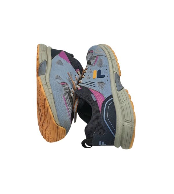Adidasi dama Fila 39, imitatie de piele, material textil, gri albastru - imagine 4
