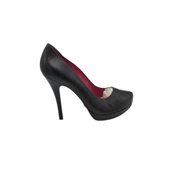 Pantofi dama Buffalo 39, piele, negru - imagine 1