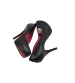 Pantofi dama Buffalo 39, piele, negru - imagine 4