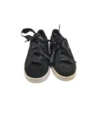 Adidasi dama Puma 37, piele intoarsa , negru - imagine 3