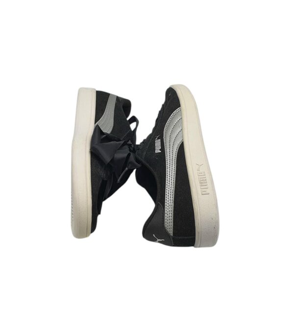 Adidasi dama Puma 37, piele intoarsa , negru - imagine 4