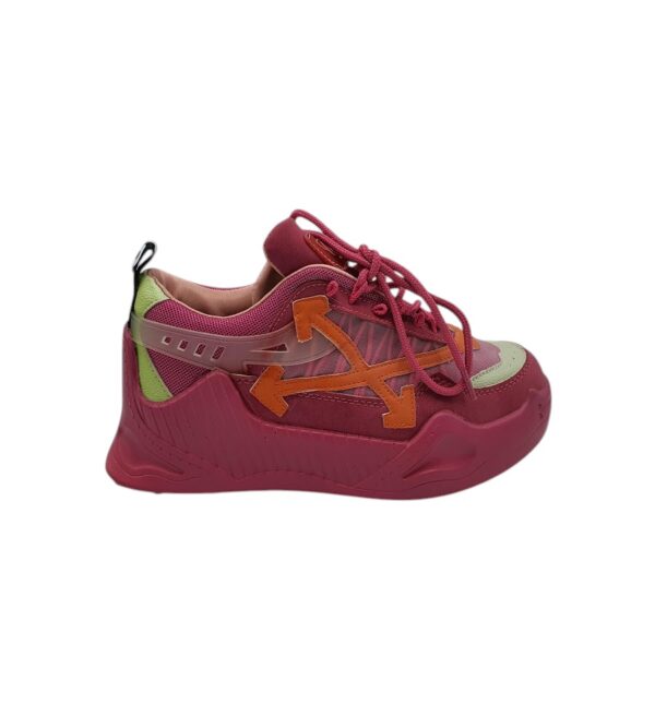 Adidasi dama Ah 38, imitatie de piele, material textil, roz - imagine 1
