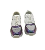 Adidasi dama Ah 38, imitatie de piele, material textil, alb - imagine 3