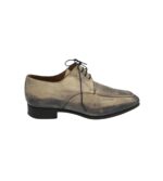 Pantofi barbati Calver 42, piele, crem gri