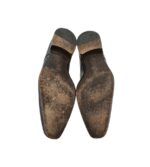 Pantofi barbati Calver 42, piele, crem gri - imagine 5