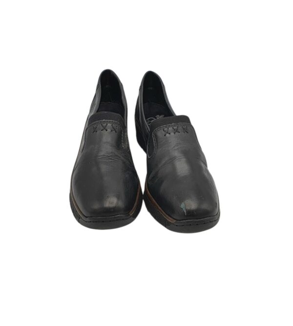 Pantofi dama Rieker 39, piele, imitatie de piele, negru - imagine 3