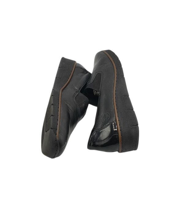 Pantofi dama Rieker 39, piele, imitatie de piele, negru - imagine 4