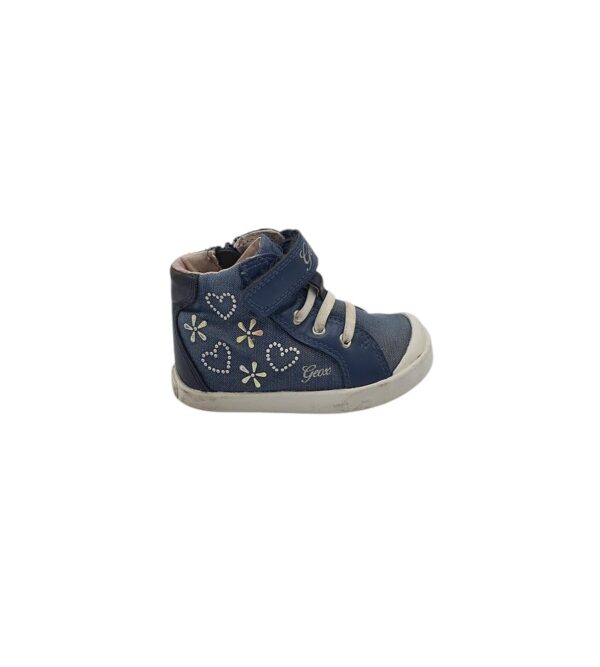 Tenisi copii Geox 22, imitatie de piele, material textil, bleumarin - imagine 1