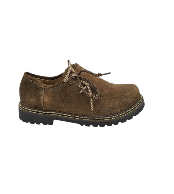 Pantofi barbati Country 43, piele intoarsa, maro - imagine 1