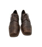 Pantofi barbati Iorn 44, piele, maro - imagine 3