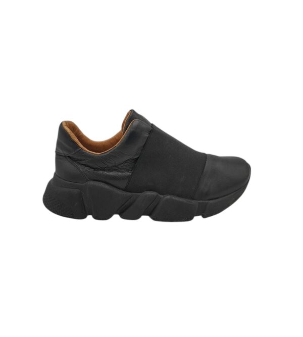 Adidasi dama Green 39, piele, material textil, negru - imagine 1