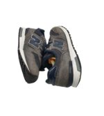 Adidasi dama New Balance 37, material textil, piele intoarsa, gri - imagine 4