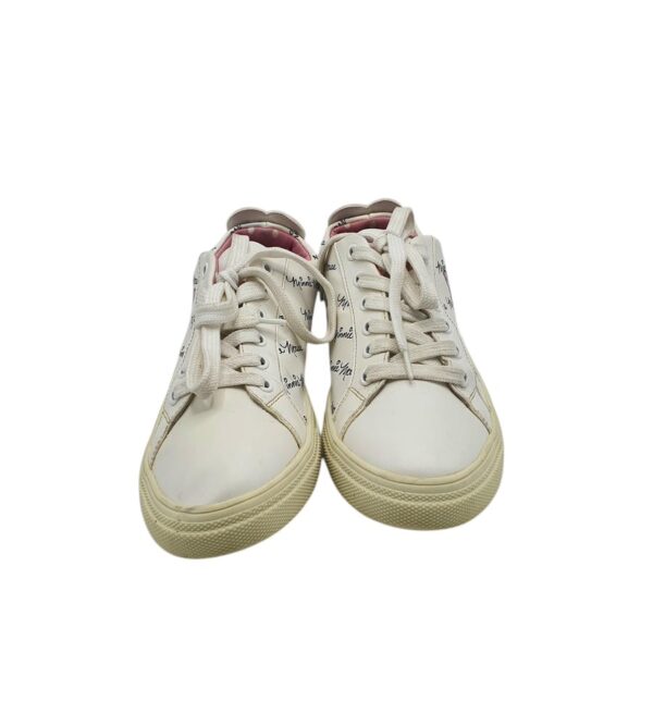Adidasi dama 40, imitatie de piele, alb - imagine 3