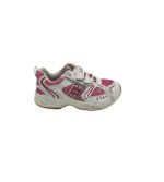 Adidasi copii Lico 31, material textil, imitatie de piele, alb roz