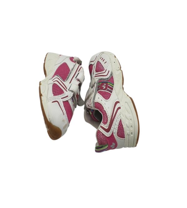Adidasi copii Lico 31, material textil, imitatie de piele, alb roz - imagine 4