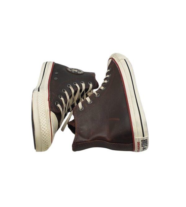 Tenisi dama Converse 37, piele, maro - imagine 4