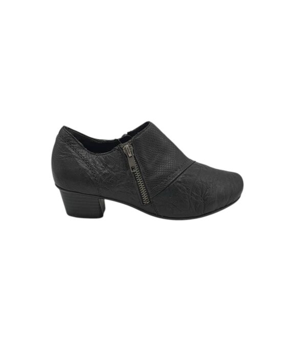 Pantofi dama Rieker 37, piele, negru - imagine 1