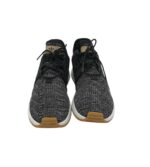 Adidasi dama Adidas 38, material textil, imitatie de piele,  negru gri - imagine 3