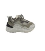 Adidasi dama Steve Madden 40, piele, material textil, alb gri