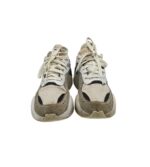 Adidasi dama Puma 38, material textil, piele intoarsa, gri - imagine 3