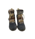 Botine dama Rieker 39, piele intoarsa, imitatie de piele, maro - imagine 3