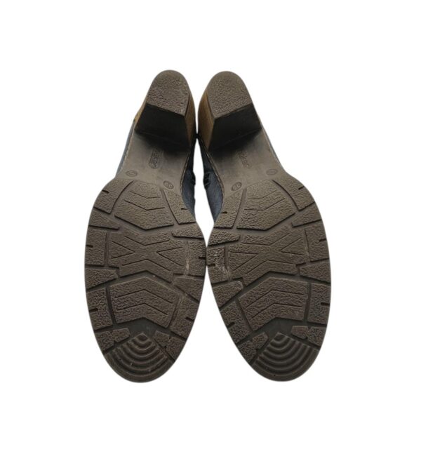 Botine dama Rieker 39, piele intoarsa, imitatie de piele, maro - imagine 5