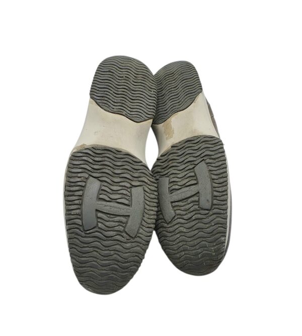 Adidasi dama Hogan 40, piele intoarsa, piele, gri auriu - imagine 5