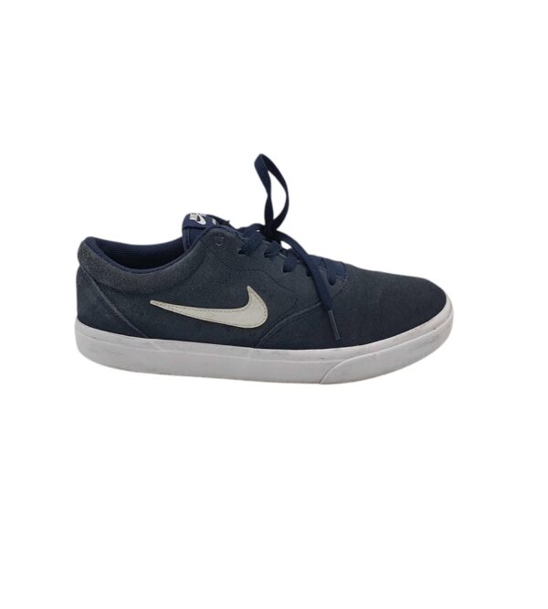 Tenisi barbati NIke 45, piele intoarsa, bleumarin - imagine 1