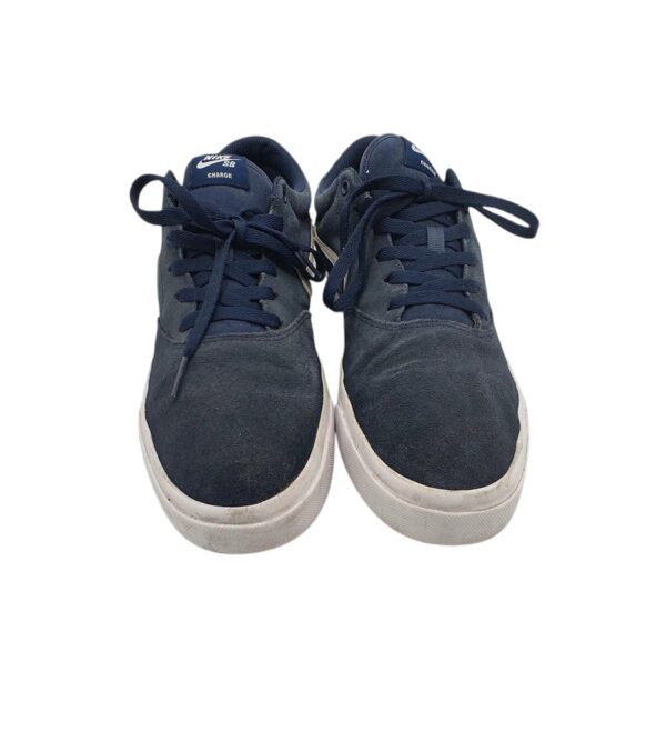 Tenisi barbati NIke 45, piele intoarsa, bleumarin - imagine 3