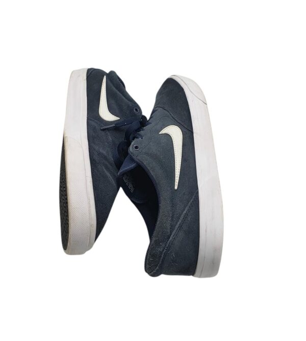 Tenisi barbati NIke 45, piele intoarsa, bleumarin - imagine 4