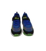 Adidasi copii Fila 35, material textil, albastru negru - imagine 3