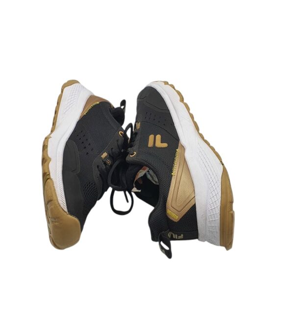 Adidasi unisex Fila 40, material textil, imitatie de piele, negru - imagine 4