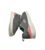 Adidasi dama Skechers 39, material textil, gri - imagine 4