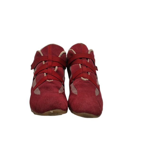Adidasi barbati 42, piele intoarsa, rosu - imagine 3