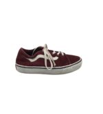 Tenisi dama Vans 38, piele intoarsa, material textil, visiniu