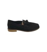 Mocasini barbati Asos 42, piele intoarsa, negru