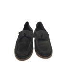 Mocasini barbati Asos 42, piele intoarsa, negru - imagine 3