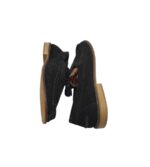 Mocasini barbati Asos 42, piele intoarsa, negru - imagine 4