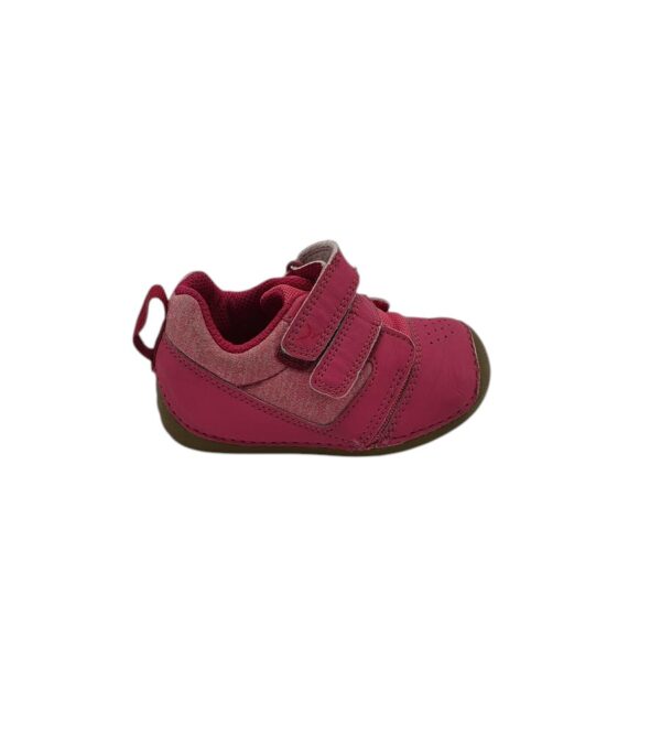 Adidasi copii 24, imitatie de piele, material textil, roz - imagine 1