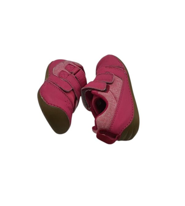 Adidasi copii 24, imitatie de piele, material textil, roz - imagine 4