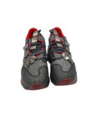 Adidasi dama AH 37, material textil, imitatie de piele, gri - imagine 3
