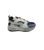 Adidasi dama AH 40, material textil, imitatie de piel, alb mov