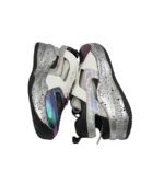 Adidasi dama AH 40, material textil, imitatie de piel, alb mov - imagine 4