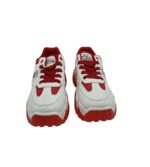 Adidasi dama Ah 36, imitatie de piele, alb rosu - imagine 3